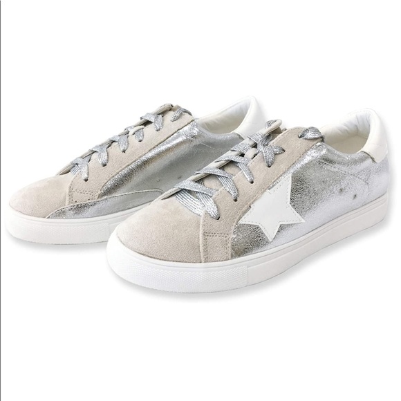 Nature Breeze Shoes - Nude & Silver Sneaker